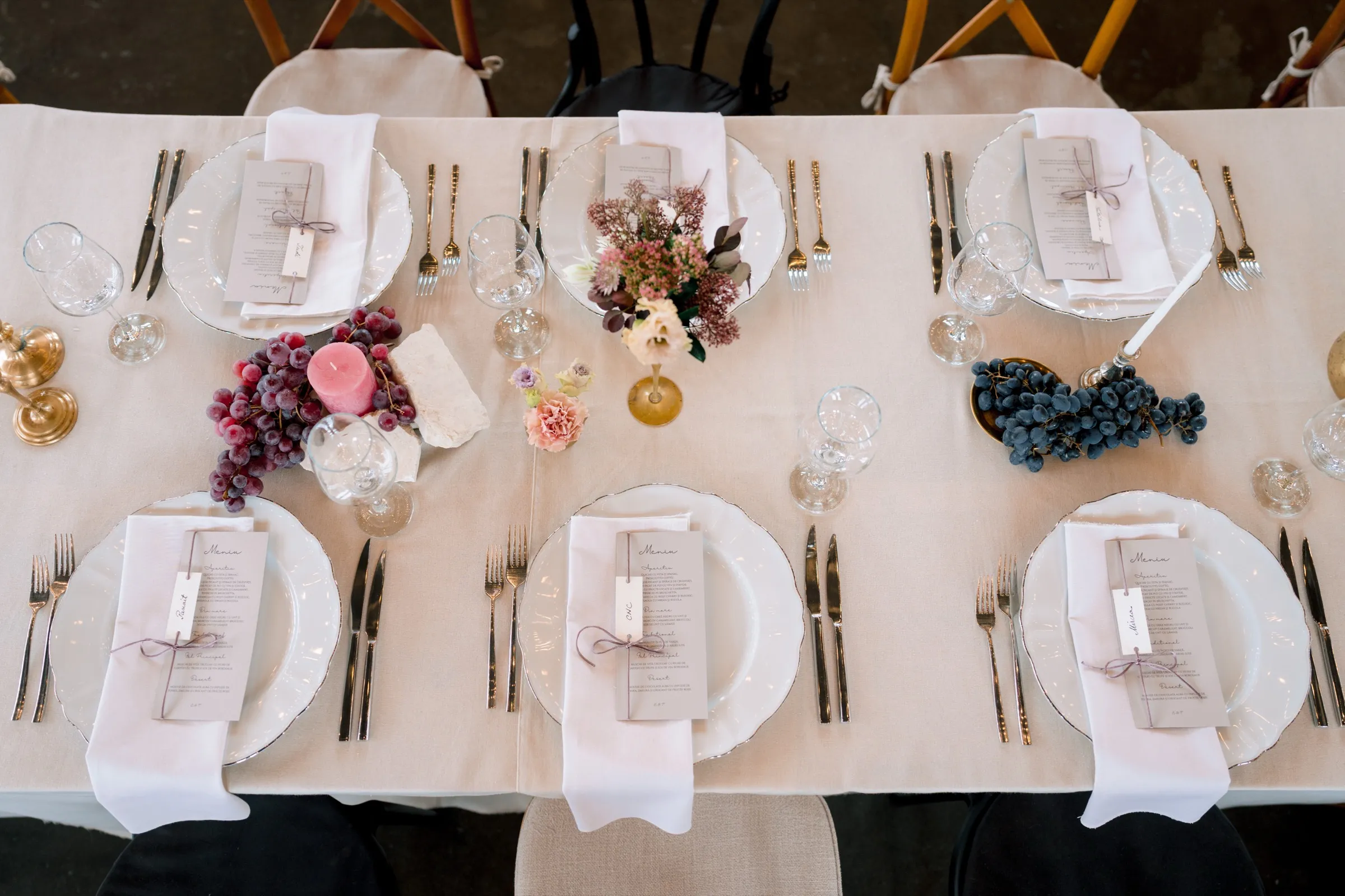 Venue walkthrough with floral installation planning